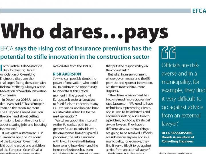 ‘The rising cost of insurance premiums has the potential